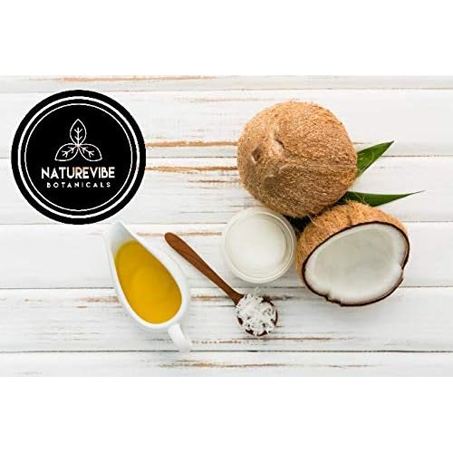 Naturevibe Botanicals Sweet Almond Oil 32oz and Fractionated Coconut Oil 32oz |Oil Combo