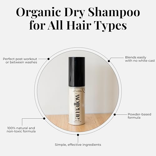 Non-Toxic Dry Shampoo Powder with Organic Ingredients – Travel-Friendly, No Residue