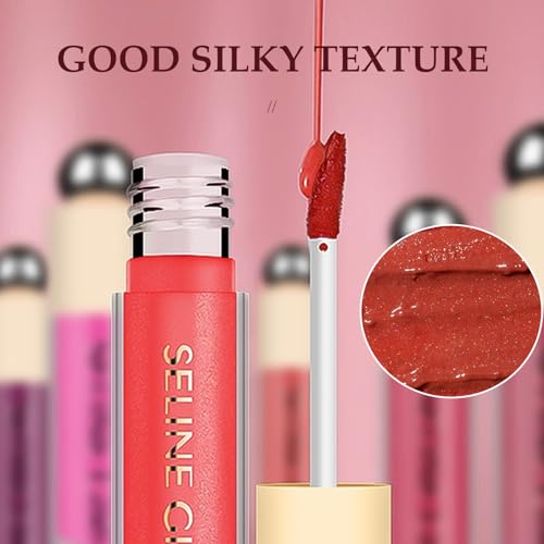 FelinWel Super Sparkly Lip Gloss, Shining and Nourishing, Fresh Texture, Buildable Formula, One for Multipurpose, 03# Cherry Glaze