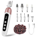 Electric Nail Drill Kit with 9 Bits - Pink Manicure Pedicure Set, Portable & Rechargeable