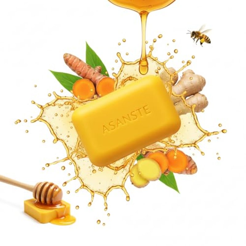 ASANTEE Tumeric & Ginger With Honey Cleansing Soap (Pack of 6)