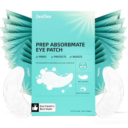 ZealSea Absorbmate Under Eye Patch - A Breakthrough Eye Cream & Serum Mate in Just 5?10 Mins to Boost Absorption, Instantly Prep Eye Area for Sensitivity Buffer ? Made to Pair with Eye Care, 18pairs