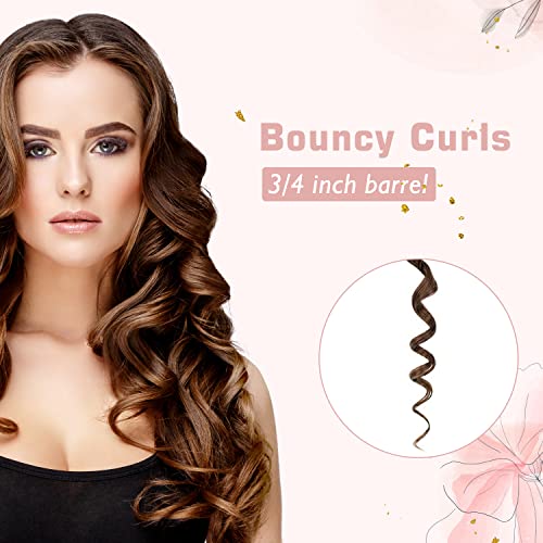 3/4 Inch Curling Iron for Vintage Curls - Dual Voltage Rose Gold