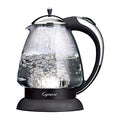 Capresso 259 Polished Chrome Water Kettle - Fast Boil, 48oz, German Duran Glass
