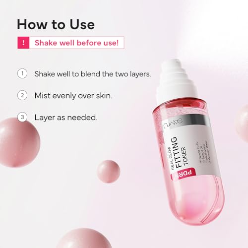 SAM'U PDRN Real Glow Fitting Toner ? PDRN Salmon DNA Facial Mist, Soothing & Hydrating Toner Spray with Collagen Water & 7 Hyaluronic Acid, Korean Skin Care, 5.05 fl. oz / 150 mL