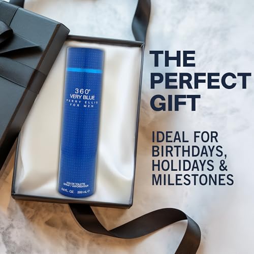 Men's Eau De Toilette Spray 6.8 Fl Oz - Perry Ellis 360° Very Blue with Variation of THIS listing