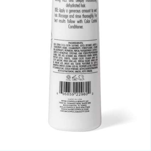 Peter Coppola Color Control Sulfate & Paraben Free Shampoo 33.8 Fl Oz - Gentle, Color Safe, Keratin & Moisture Protection, Daily Use
