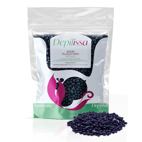 Blue Hard Wax Beads 14.1 oz ? Stripless Brazilian Wax Beads for Sensitive Skin ? Gentle Chamomile Formula for Face, Underarms, Bikini & Full Body Hair Removal ? Made in Italy