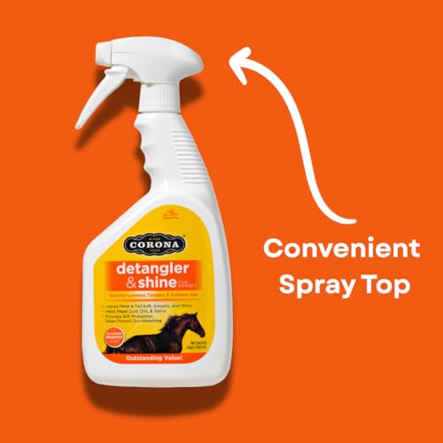 Horse Mane & Tail Detangler and Shine Conditioner - 32oz Spray