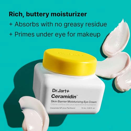 Dr.Jart+ Ceramidin Korean Under Eye Cream with Ceramides | Korean Skin Care, 0.5 Fl Oz