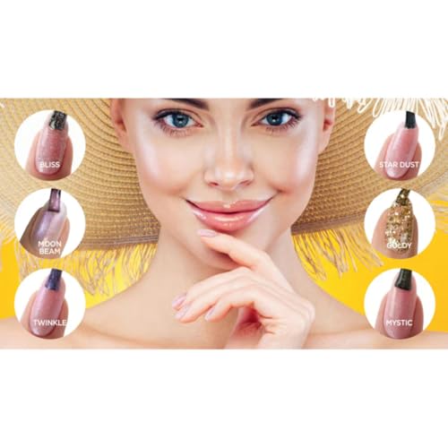 Cuccio Glaze Soak-Off Gel Nail Polish Topper - Goldy (Gold Speckle Glitter) - LED/UV Cured Glitter Top Coat, 0.50 oz