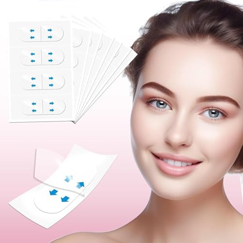 Neck Tape Lifting Invisible, 144 PCS Face Lift Tape Invisible, Facelift Facial Lifter Strip Lift Turkey Neck, V Edge Patches for Instant Lifting & Tightening Sagging Skin/Loose Skin/Wrinkles/Jowl/Eye