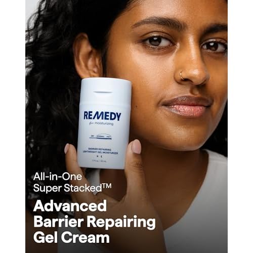 Remedy for Light Moisture | Barrier Repairing Hydrating Lightweight Gel Moisturizer Water Cream for Normal to Oily Skin | By Dermatologist Dr. Shah, 1.7 fl. Oz