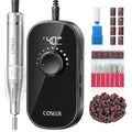 COSLUS E51 Professional Black Nail Drill with Adjustable Speed & Storage Base