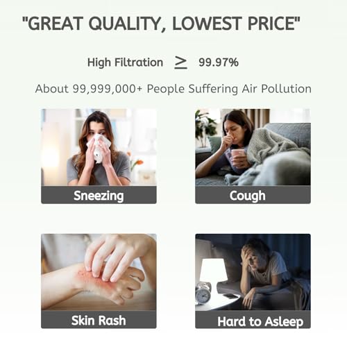 Nispira 2-Pack HEPA Air Filter for Whirlpool & Kenmore Air Purifiers AP150 AP250