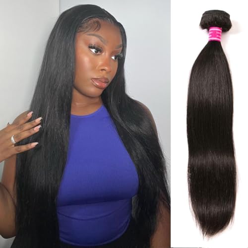 Natural Color 20 Inch Straight Human Hair Bundles - Virgin Brazilian Hair