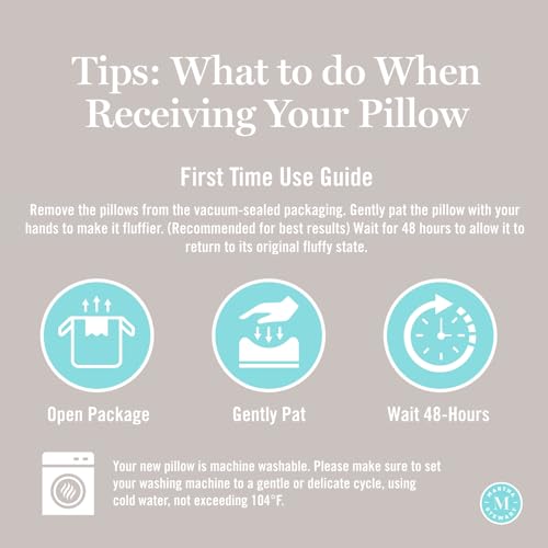 White King Size Pillow Set of 2 - Martha Stewart Hotel Collection