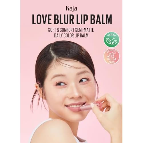 KAJA Lip Balm - Love Blur 01 Pure Cupid | Soft & Comfort Semi-Matte Blurring Daily Color, Shea Butter, Avocado Oil, Citrus Unshiu Peel Extract, Vitamin E Infused, Stocking Stuffers, 0.14 Oz