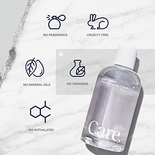 Micellar Facial Cleanser & Toner with Hyaluronic Acid - Alcohol & Paraben Free, 8 fl oz