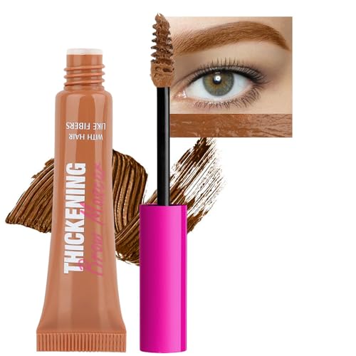 Kaely Thickening Brow Mascara, Tinted Eyebrow Gel Waterproof, Eyebrow Color Makeup, Vegan, Cruelty Free, maquillaje gel para cejas a prueba de agua, 03 Auburn