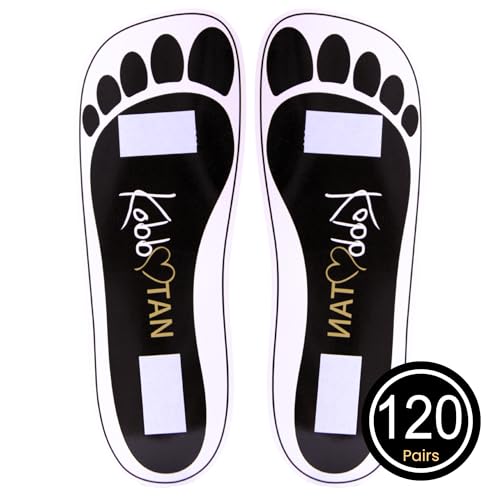 Disposable Spray Tan Feet Pads - 120 Pairs Non-Slip Bronzing Protectors