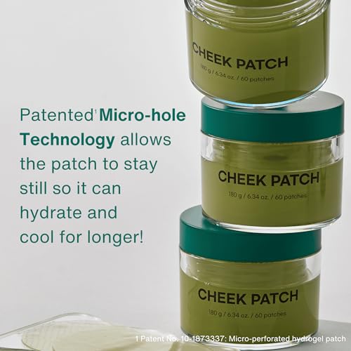 Hydrogel Cheek Patch for Hydrating & Cooling Skin - 60 Count