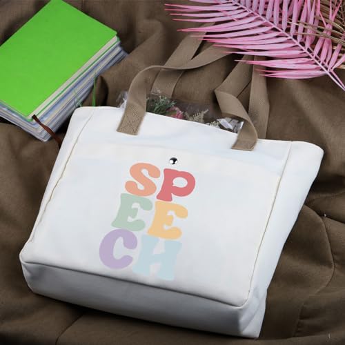 WCGXKO Speech Tb Tote Bag for SLP – Therapy Graduate Gift, Speech Therapist Gift