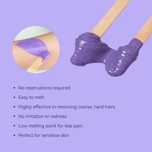 Hard Wax Beads Kit for Hair Removal - Multi-Color 3lbs for Body & Face