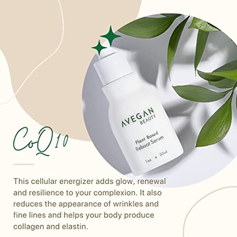 Ecco Bella Avegan Wellness Beauty Plant-Based Facial Serum for Glowing Skin ? Face Gentle Exfoliating Blemish Spot Treatment with Alpha & Beta Hydroxy Acid