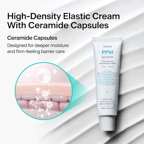 Rejuvenating Cream with PDRN 4500ppm, Panthenol 45000ppm & Madecassoside - 1.76 oz - THOME, Rejuvenating