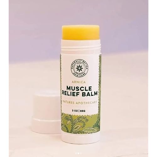 All-Natural Arnica Muscle Balm - Plant-Based Topical swelling and bruising Relief | Essential Oils & Menthol soothes and cools sore muscles, Hypoallergenic & Paraben-Free, Made in USA