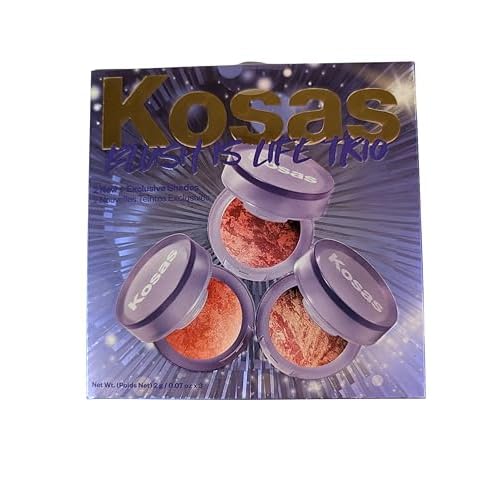 Kosas Blush Is Life Trio ? Limited Edition 3-Piece Cream Blush Set, 0.07 oz Each ? Buildable Radiant Color for All Skin Tones