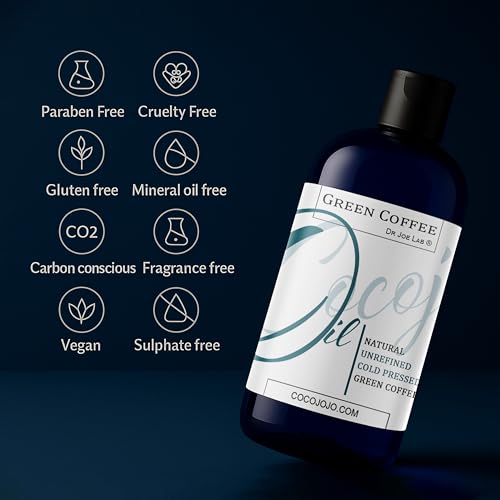 Green Coffee Bean Oil - Pure, Cold Pressed, Non-GMO Skin, Hair & Body Oil 4 oz