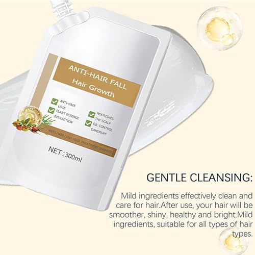 Remimpi Anti-Hair Fall Hair Loss Shampoo£¬Anti-Hair Fall Promote Hair Growth for Women & Men Hair Loss£¬Enriched with Multiple Botanical Extracts, Suitable for All Hair Types£¬10.58 FL OZ £¨300ml£©