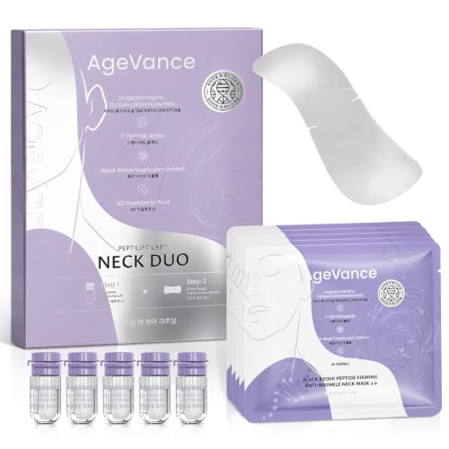 PEPTILIFT LAB™ Neck Duo - 5 Pack of Firming & Fine Line Mask & Ampoule Set
