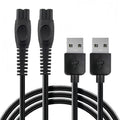 Qjin 5V Charger Cable for Philips Norelco Shaver i9000 Prestige Ultra 2400 3600 3900, USB Charging Cord for OneBlade QP1324 QP2834 QP2724 QP4530 & Body Groomer BG5490 BG7490, 2 Pack