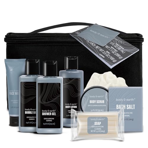 Body & Earth Leather Gifts for Men Spa Bath Sets - Leathers Variation