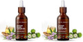 Haitian Black Castor Oil with Rosemary & Peppermint - Cold Pressed, 3.4 Fl Oz, Pack of 2 - Hair & Skin Moisturizer