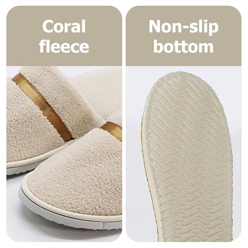 12 Pcs Washable Non-Slip Guest House Slippers for Visitors