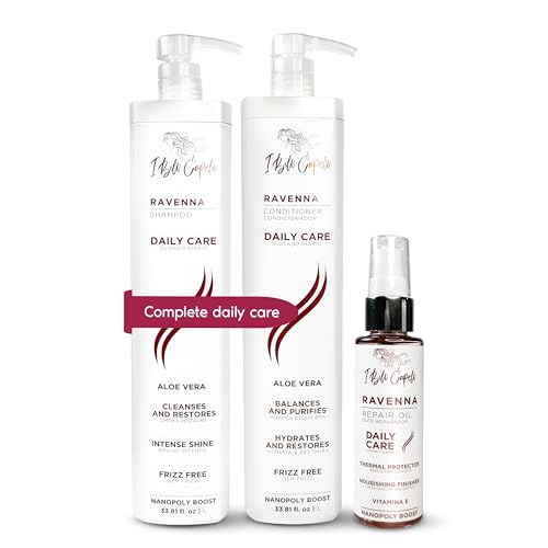 I Belli Capelli Ravenna Daily Care Shampoo Conditioner & Repair Oil Set - Variation of Ravenna Daily Care Kit