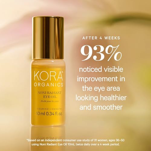 Noni Radiant Eye Oil with Rose Quartz Roller Ball - 0.34 Fl Oz