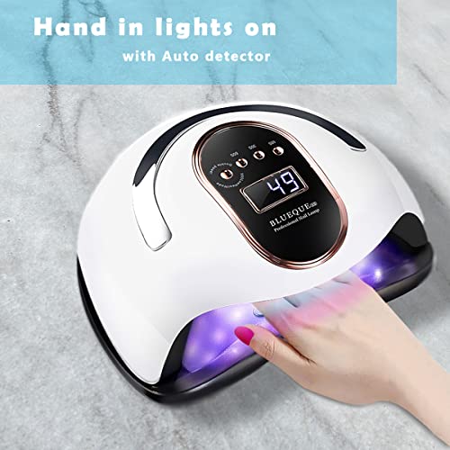 W&H 168W UV LED Nail Dryer for Gel & Regular Polish - Fast Curing Lamp