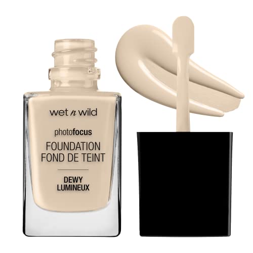 wet n wild Photo Focus Dewy Liquid Foundation Makeup Soft Beige & Nude Ivory