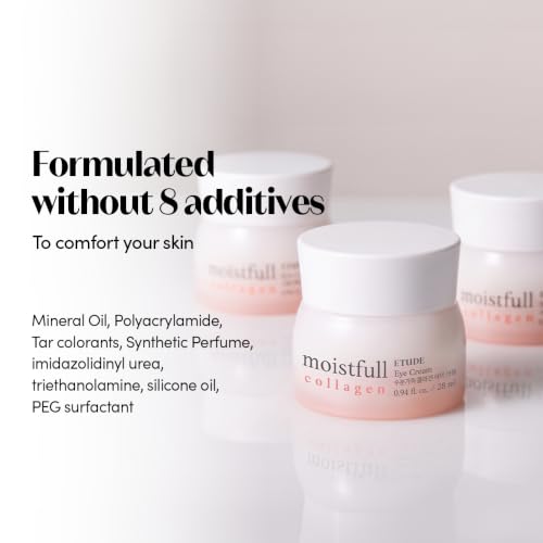 ETUDE Moistfull Collagen Eye Cream - Hydrating Eye Care for Sensitive Skin, 0.94 fl oz