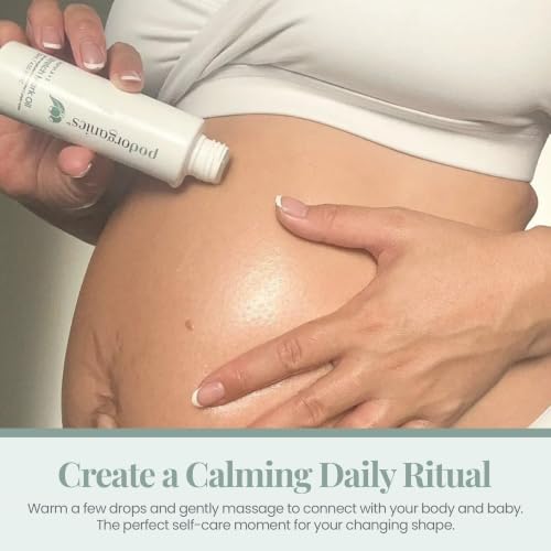Pregnancy Belly Oil with Vitamins A & E - Nourishing Stretch Mark Oil 120ml