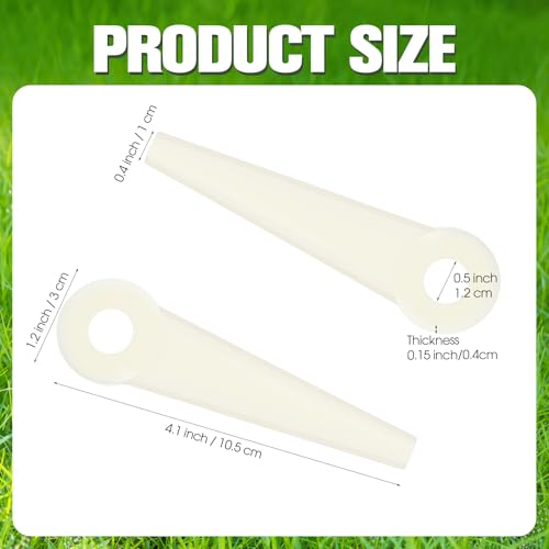 Weewooday 48 Pieces Trimmer Head Blades Replacement Blades Nylon Trimmer Blade Compatible with Stihl Polycut 20-3 Replaces