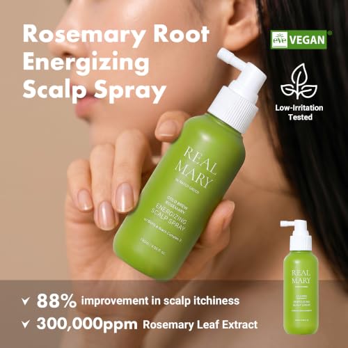 Biotin Hair Growth Spray for Thinning Hair - Scalp Revitalizer with Rosemary & Ginger