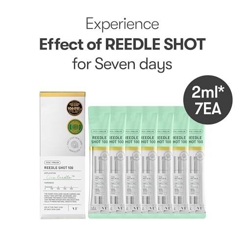VT COSMETICS Reedle Shot Ampoule 7-Pack for Hydrated, Soothing Skin Care