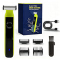 2025Beard & Body Hair Trimmer for Men [All-in-One] USB-C Fast Charging, Adjustable Comb,Groin & Ball Hair Painless Electric Shaver, Travel Razors, Dry Cordless Foil Shavers,Low Noise