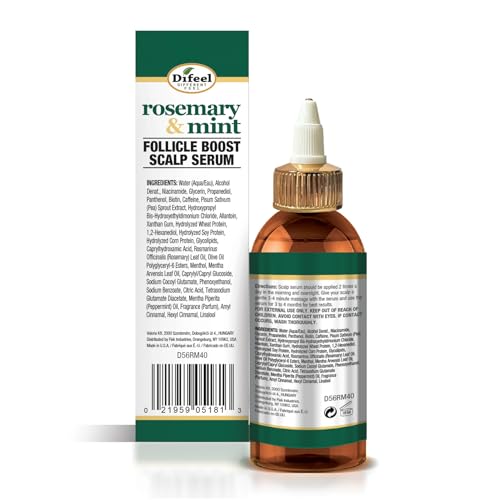 Difeel Rosemary & Mint Follicle Boost Scalp Serum 4 oz.